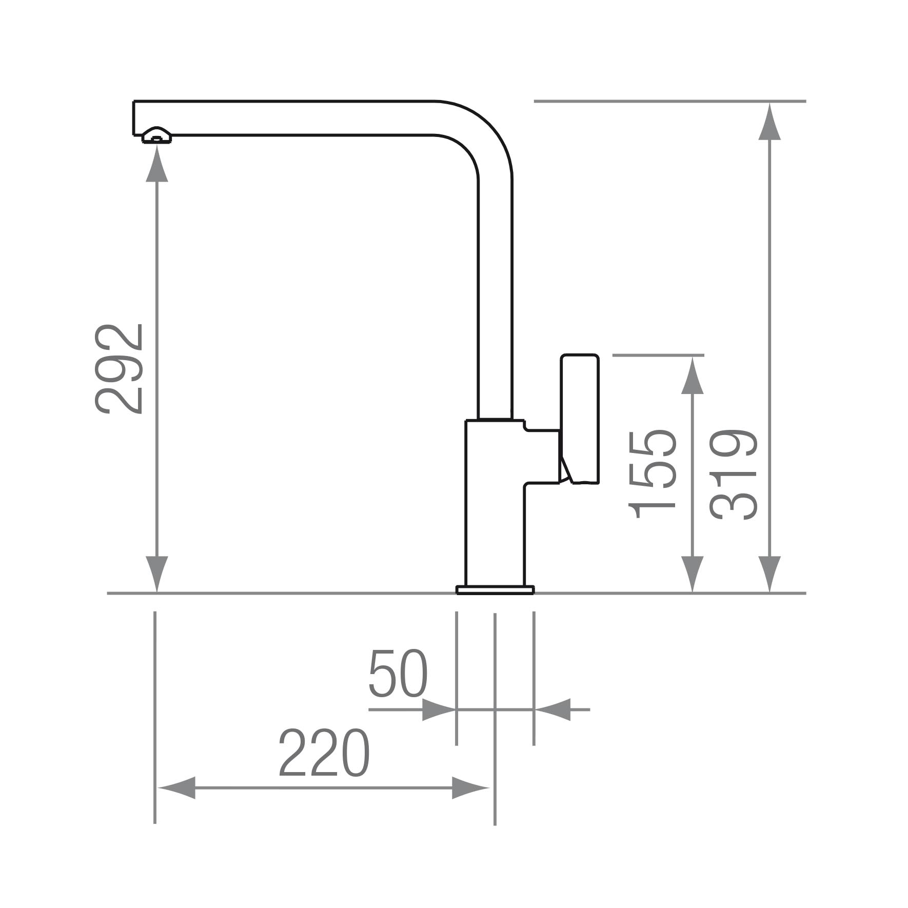 MONOMANDO LINE CROMO