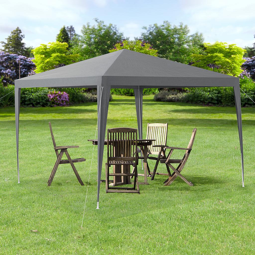 GAZEBO 3X3 ALUMINIO GRIS OXFORD 420D Zafiten B2B