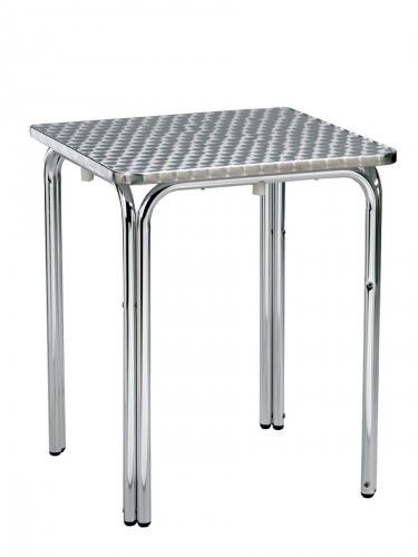MESA INOX 70X70 RAYA APILABLE