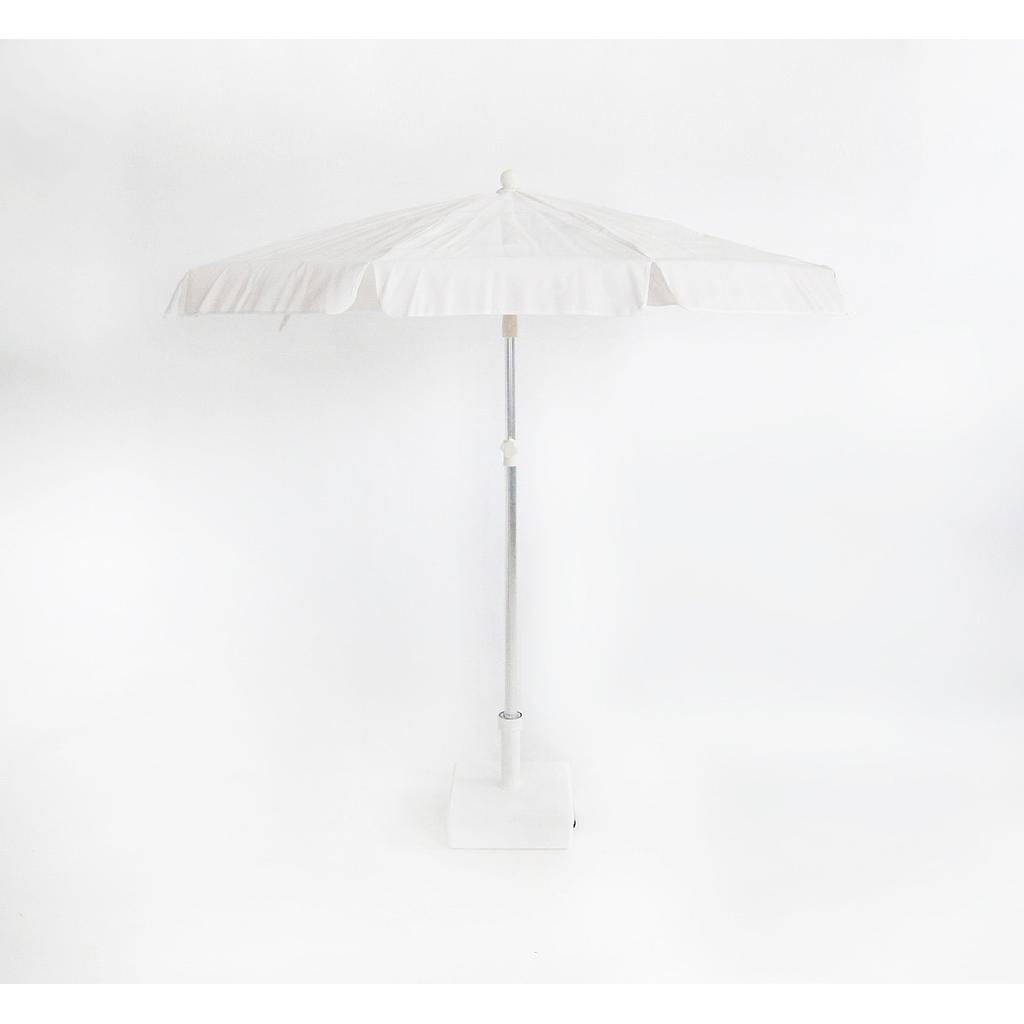 PARASOL 2M TEXT. BLANCO 35/40 2M