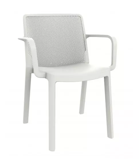 SILLA CON BRAZOS FRESH BLANCO