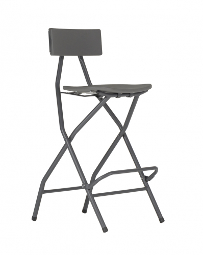 TABURETE PLEGABLE GRIS
