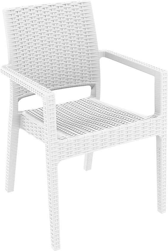 SILLA IBIZA RATTAN BLANCA