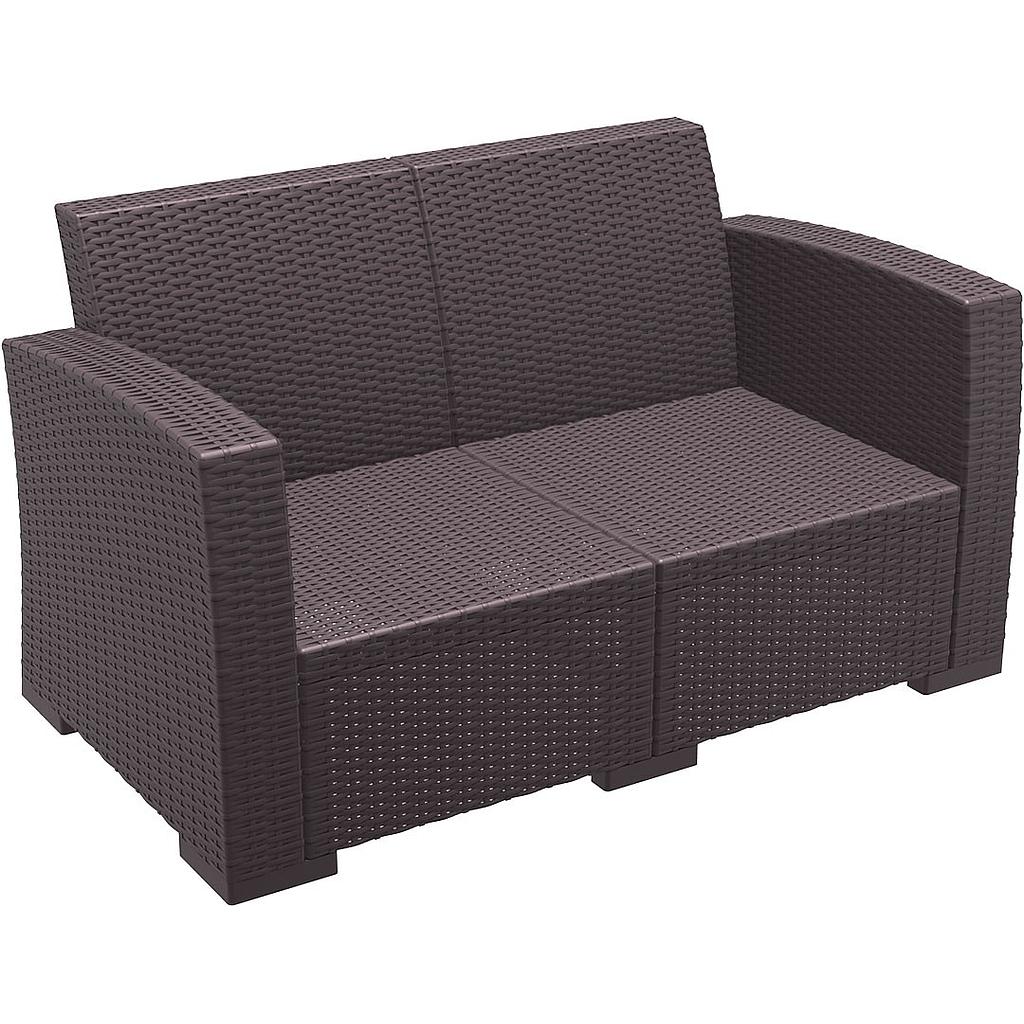 SOFA MONACO MARRON 2 PLAZAS