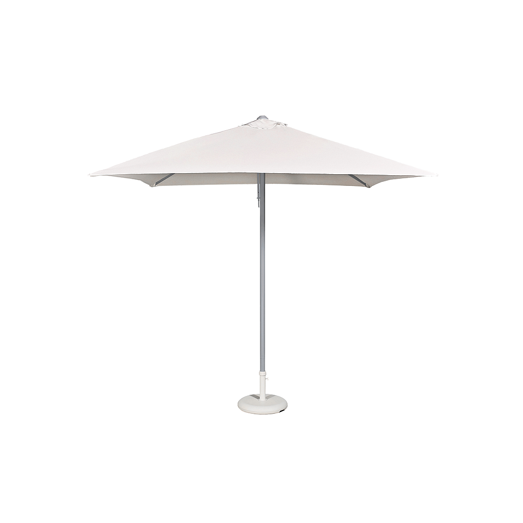 PARASOL EOLO 250X250 BLANCO POSTE GRIS